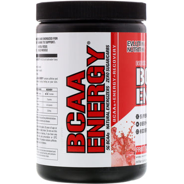 EVLution Nutrition, BCAA Energy, Punch aux fruits, 10,2 oz (288 g)