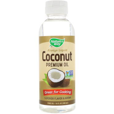 Nature's Way, Aceite líquido de coco premium, 10 fl oz (300 ml)