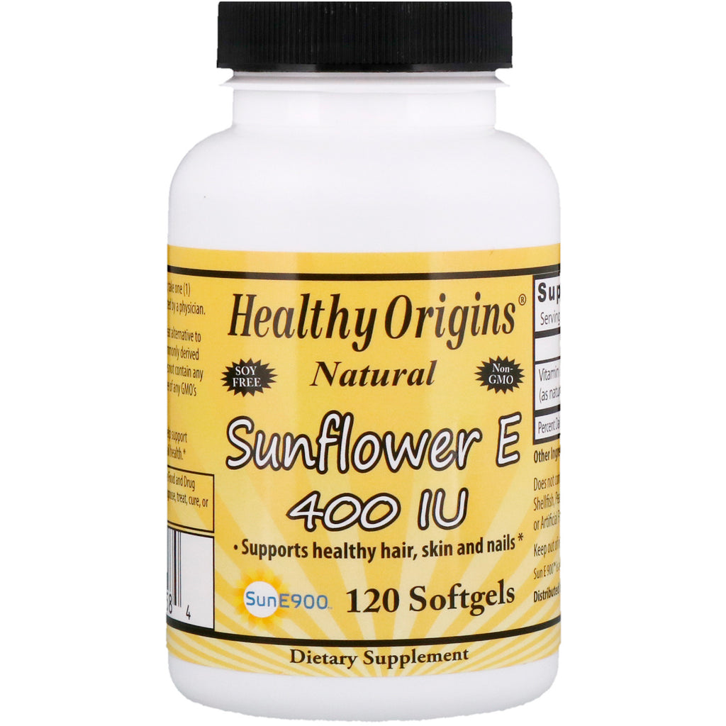 Healthy Origins, Sunflower E, 400 IU, 120 Softgels