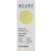 Acure, Brilliantly Brightening, Face Mask, 1.7 fl oz (50 ml)