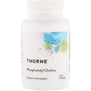 Pesquisa Thorne, fosfatidilcolina, 60 cápsulas de gel