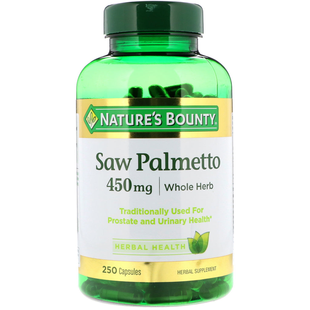 Nature's Bounty, Savpalme, 450 mg, 250 kapsler