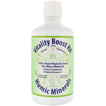 Morningstar Minerals, Vitality Boost HA, Minéraux humiques, 32 fl oz (946 ml)