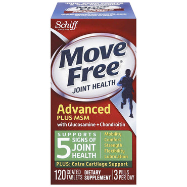 Schiff, Move Free Joint Health, Glucosamine Chondroitin Plus MSM, 120 Coated Tablets