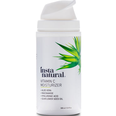 InstaNatural, Vitamin C Moisturizer Cream with Hyaluronic Acid, Anti-Aging, 3.4 fl oz (100 ml)