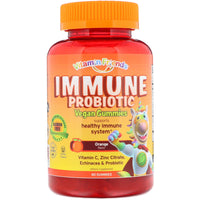 Vitamin Friends, Gummies végétaliennes probiotiques immunitaires, Orange, 60 Gummies