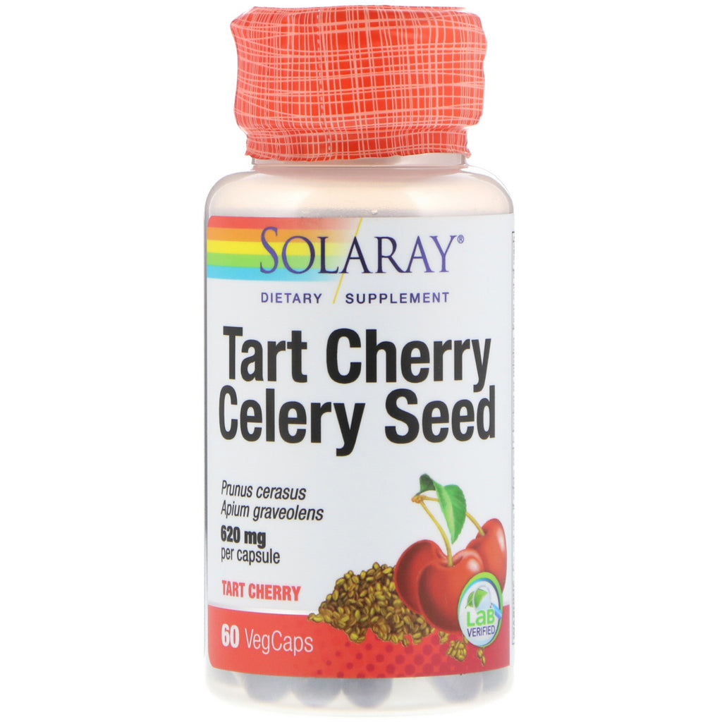 Solaray, semințe de țelină cu cireșe, 620 mg, 60 capsule vegetale