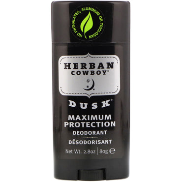 Herban Cowboy, Desodorante de Proteção Máxima, Crepúsculo, 80 g (2,8 oz)