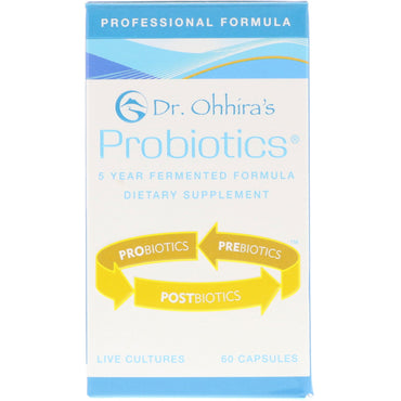 Dr. Ohhira's, probiotika, professionel formel, 60 kapsler