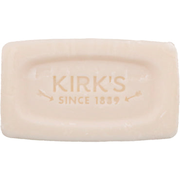 Kirk's, Jabón de Castilla suave 100 % premium con aceite de coco, aroma fresco original, 32 g (1,13 oz)