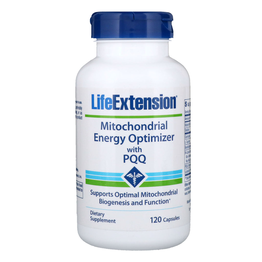 Life Extension, Optimizador de energía mitocondrial con PQQ, 120 cápsulas