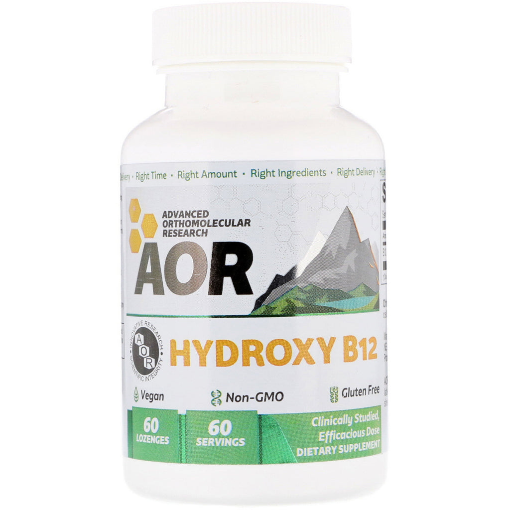 מחקר אורתומולקולרי מתקדם aor, hydroxy b12, 60 לכסניות