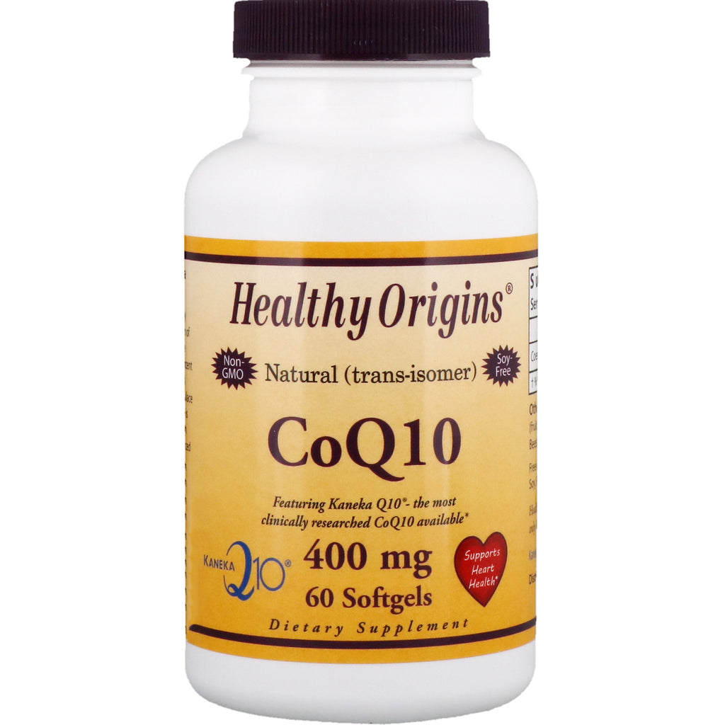 Healthy Origins, CoQ10, Kaneka Q10, 400 mg, 60 cápsulas blandas
