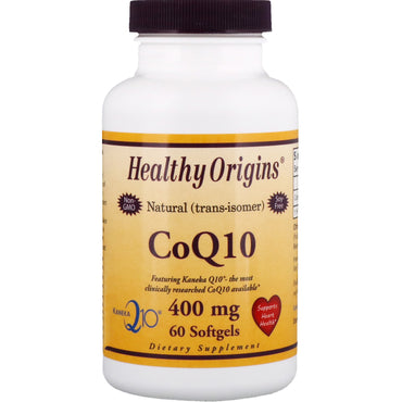 Healthy Origins, CoQ10, Kaneka Q10, 400 mg, 60 소프트젤