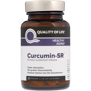 Quality of Life Labs, Curcumine-SR, 30 Vegicaps