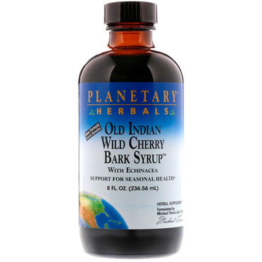 Planetary Herbals, Old Indian Wild Cherry Bark Syrup, 8 fl oz (236.56 ml)