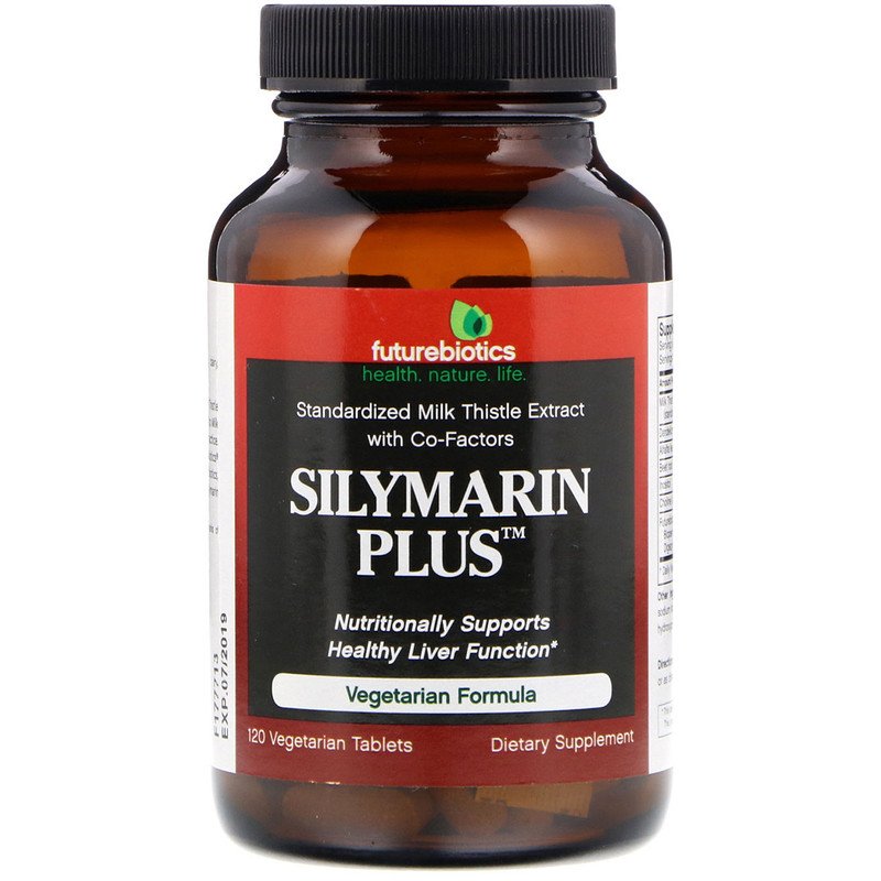 Futurebiotics, silymarin plus, 120 vegetariske tabletter
