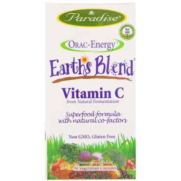 Paradise Herbs, Vitamine C, 90 capsules végétariennes