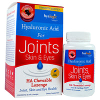 Hyalogic LLC, Hyaluronic Acid For Joints, Skin & Eyes, Mixed Berry Flavor, 60 HA Chewable Lozenges