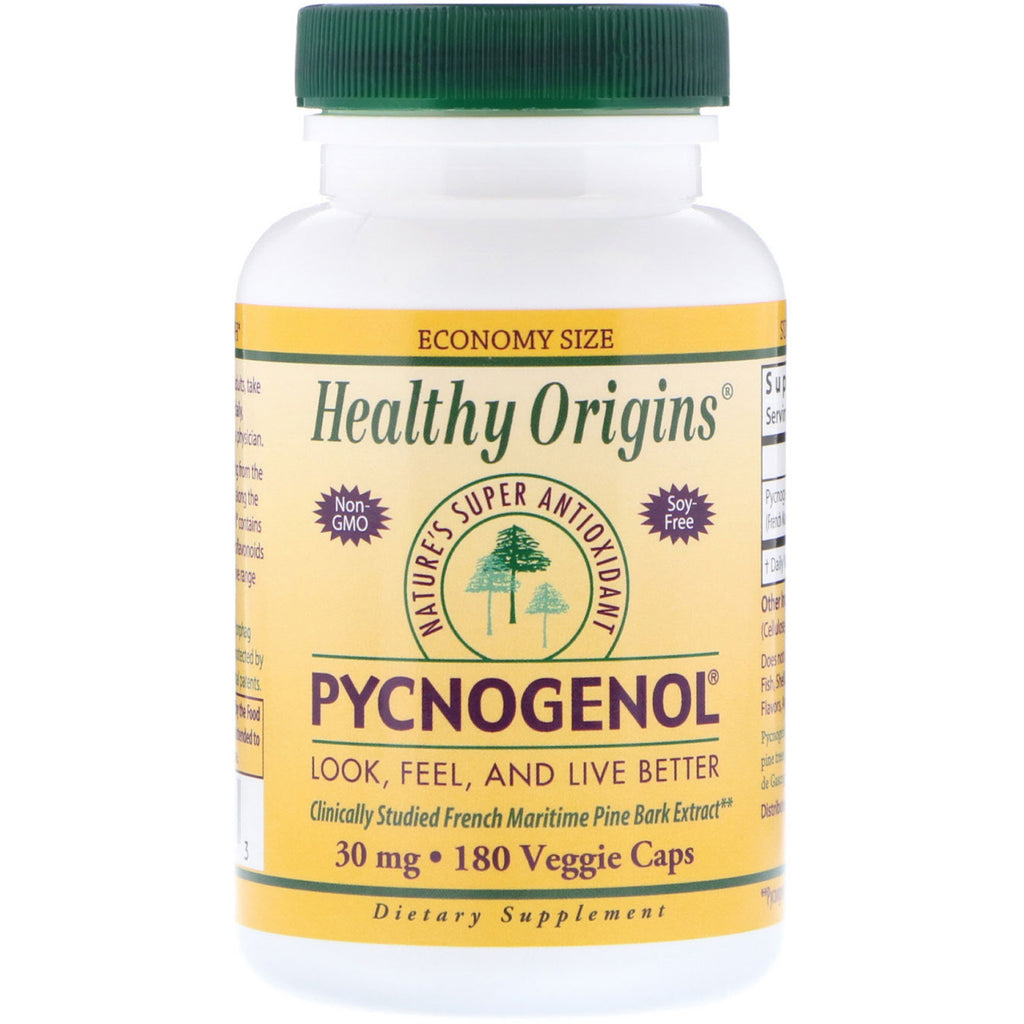 Healthy Origins, Pycnogenol, 30 mg, 180 capsule vegetali