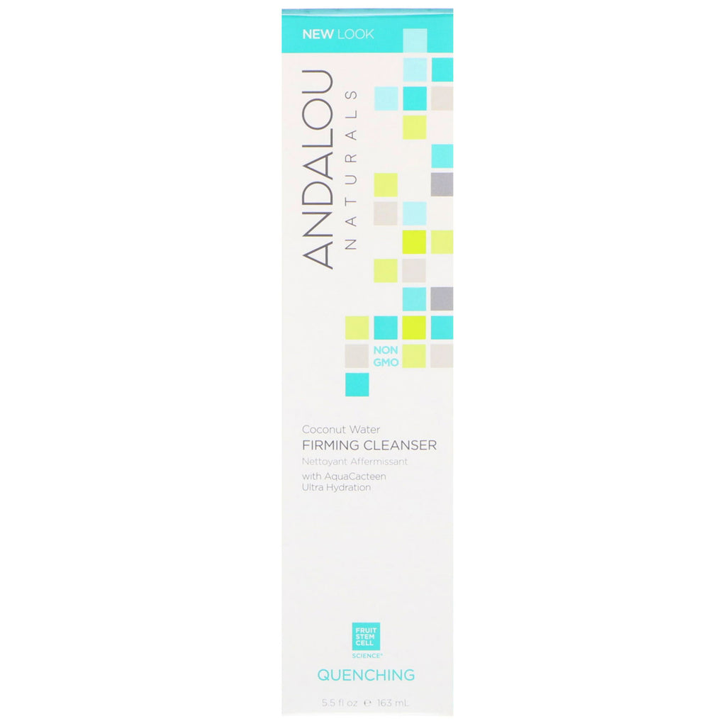 Andalou Naturals, Coconut Water Firming Cleanser, Quenching, 5,5 fl oz (163 ml)