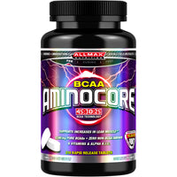 ALLMAX Nutrition, AMINOCORE, BCAA, 45:30:25, BCAA Technology, 210 Rapid Release Tablets