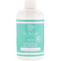 Dr. Brite Natural Whitening Mouthwash with Activated Charcoal Mint 8 fl oz (236.58 ml)