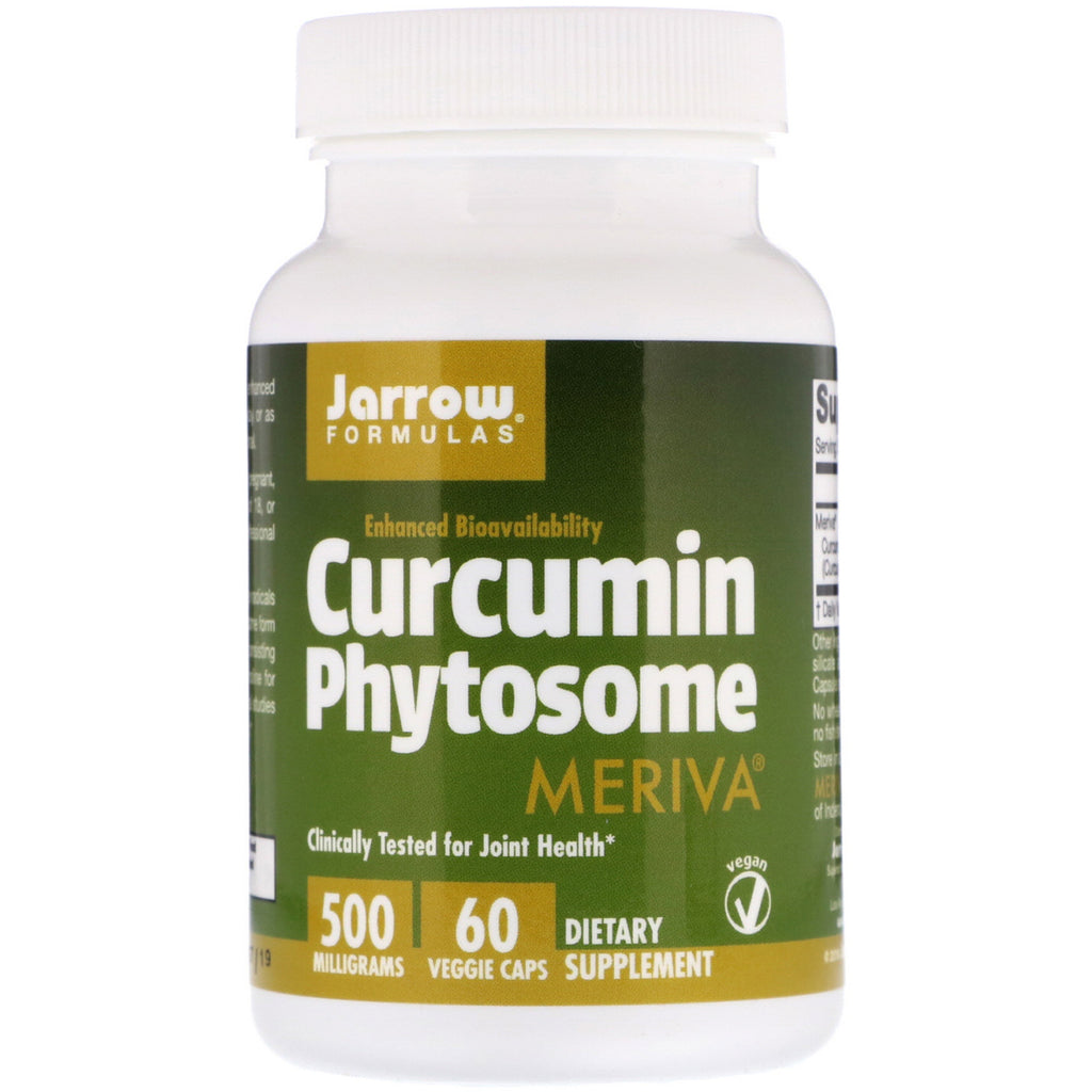 Jarrow Formulas, phytosome de curcumine, Meriva, 500 mg, 60 gélules végétariennes