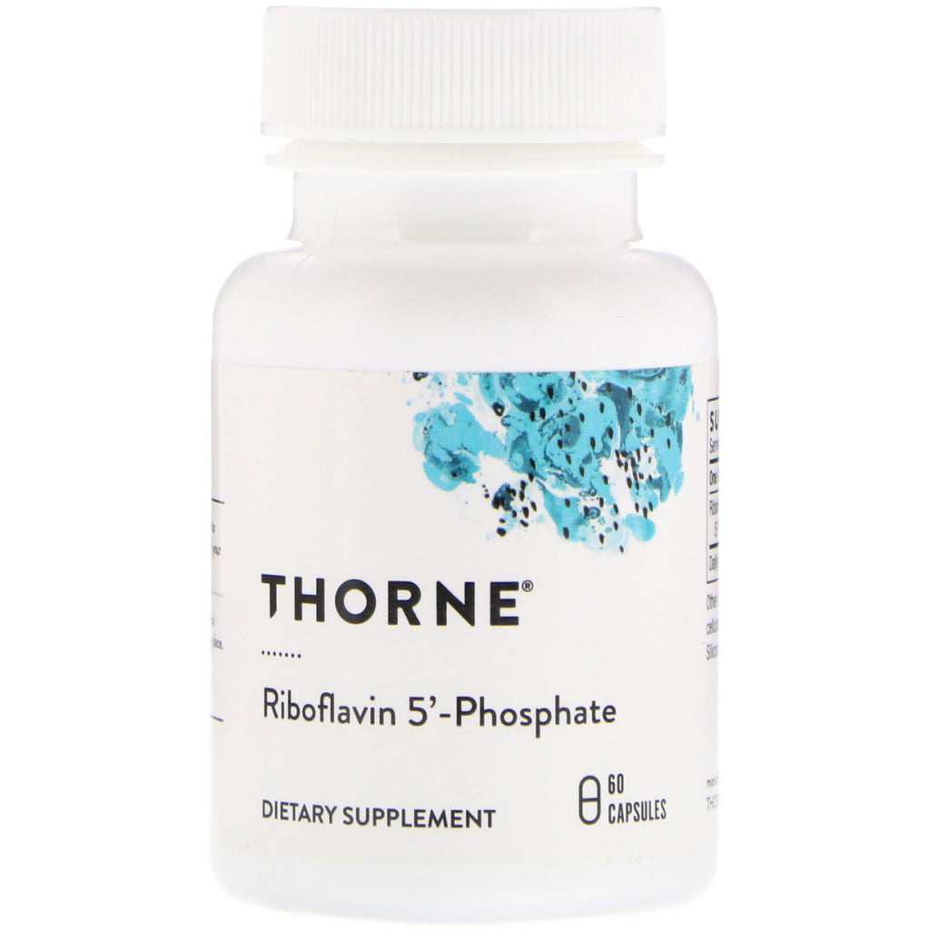 Thorne Research, riboflavina 5' fosfato, 60 cápsulas