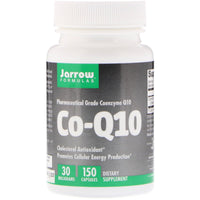 Jarrow Formulas, Co-Q10, 30 mg, 150 cápsulas