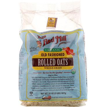 Bob's Red Mill,  Old Fashioned Rolled Oats, Whole Grain, 32 oz (2 lbs) 907 g