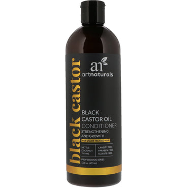 Artnaturals, Black Castor Oil Conditioner, Styrkelse og Vækst, 16 fl oz (473 ml)