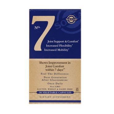 Solgar, No 7, Joint Support & Comfort, 90 Vegetable Capsules