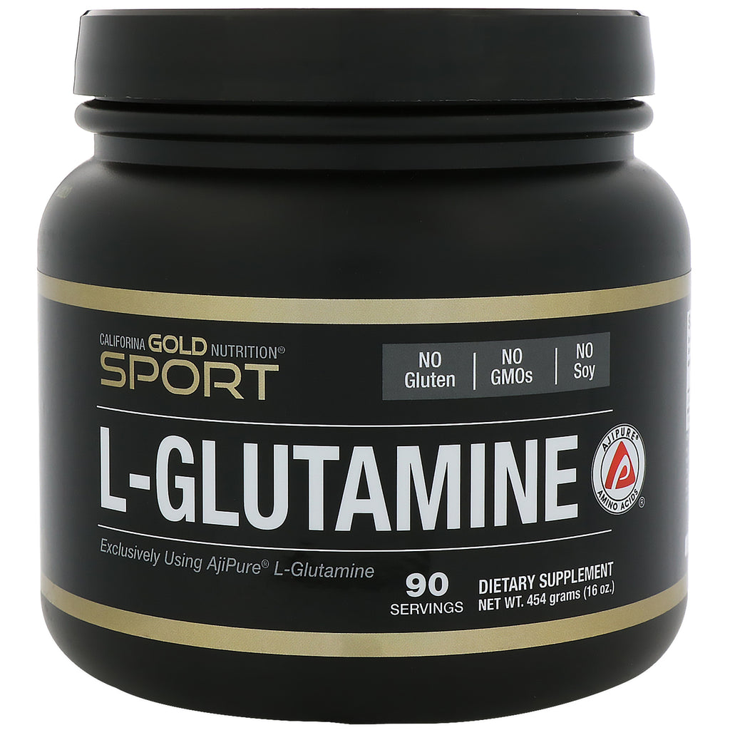 California Gold Nutrition, L-glutaminepoeder, AjiPure, glutenvrij, 16 oz (454 g)