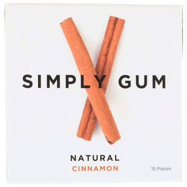 Simply Gum Gum Natural Cinnamon 15 Pieces
