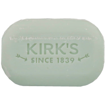 Kirk's, 100% Premium Coconut Oil Gentle Castile Soap, Soothing Aloe Vera, 3 Bars, 4 oz (113 g) Each