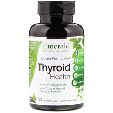 Laboratorios esmeralda, salud de la tiroides, 60 cápsulas vegetales.