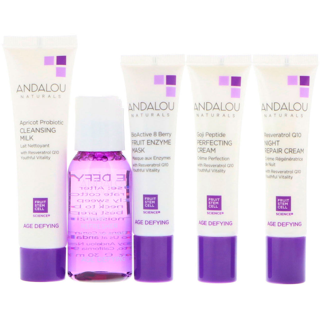 Andalou Naturals, Erste Schritte, Anti-Aging, Hautpflege-Essentials, 5-teiliges Set