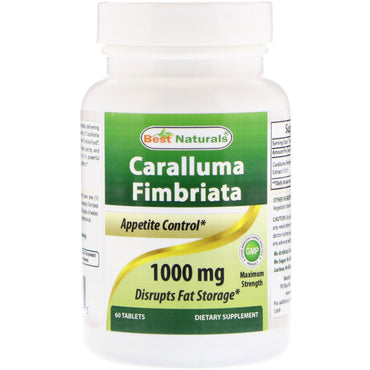Best Naturals, Caralluma Fimbriata, 1000 mg, 60 Comprimidos