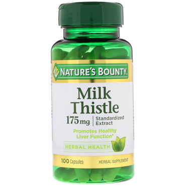 Nature's Bounty, 밀크시슬, 175 mg, 100 캡슐