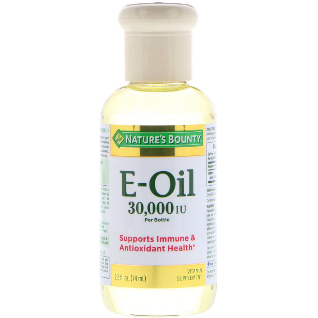 Nature's Bounty, ulei de vitamina E, 30.000 UI, 2,5 fl oz (74 ml)