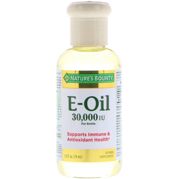 Nature's Bounty, Vitamin E-Oil, 30 000 IE, 2,5 fl oz (74 ml)