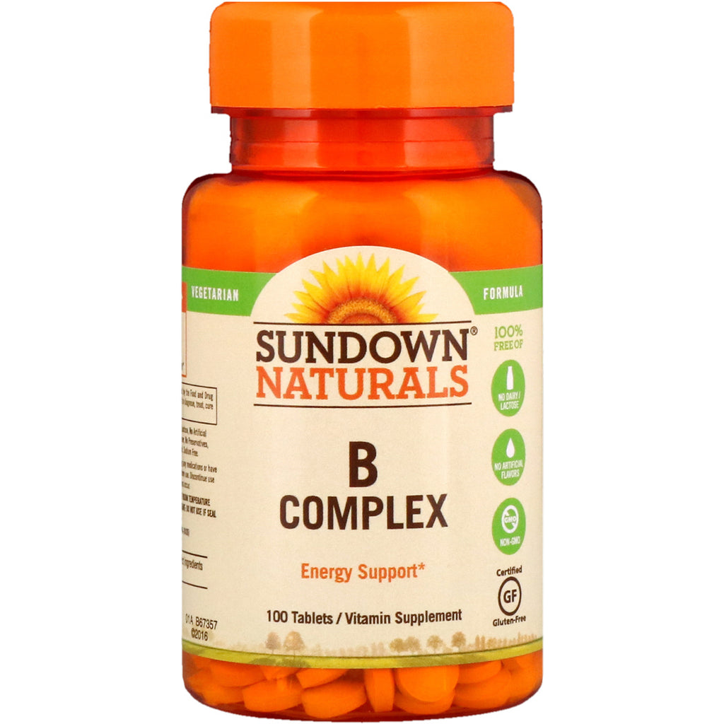 Sundown naturals, b-complex, 100 de tablete