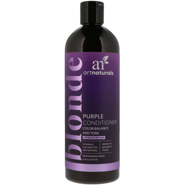 Artnaturals, Après-shampooing violet, Balance des couleurs et tonalité, 16 fl oz (473 ml)