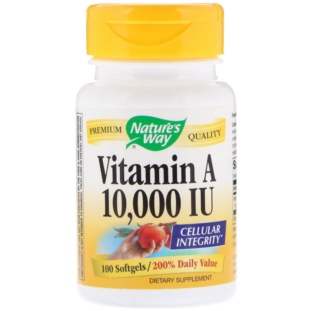 Nature's Way, vitamin A, 3 000 IE, 100 softgels