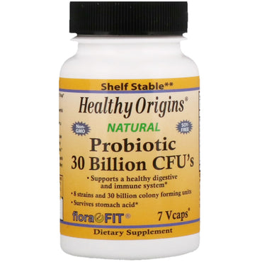 Healthy Origins, probiotique, 30 milliards d'UFC, 7 Vcaps