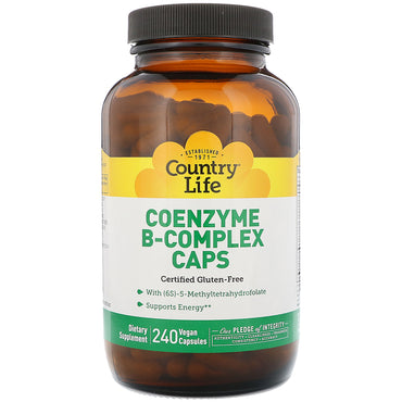 Country life, coenzym b-complex caps, 240 veganske kapsler