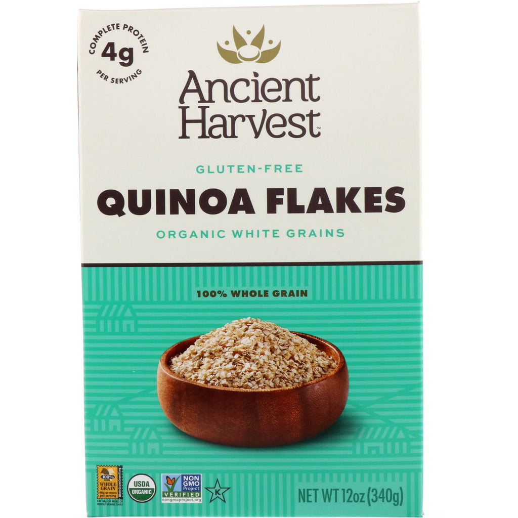 Ancient Harvest, Quinoa em Flocos, Grãos Brancos, 340 g (12 oz)