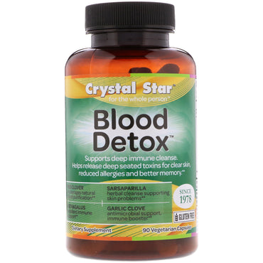 Crystal Star, desintoxicación de la sangre, 90 cápsulas vegetales