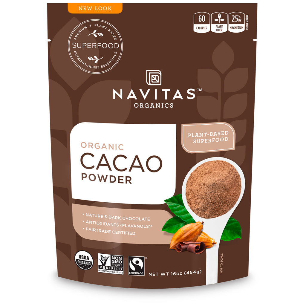 Navitas s, pudră de cacao, 16 oz (454 g)